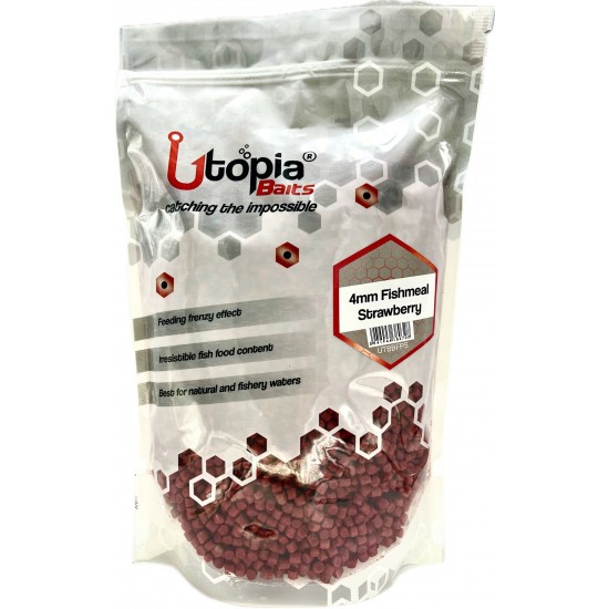 Pelete Utopia Baits - Fishmeal Strawberry 4mm 1kg